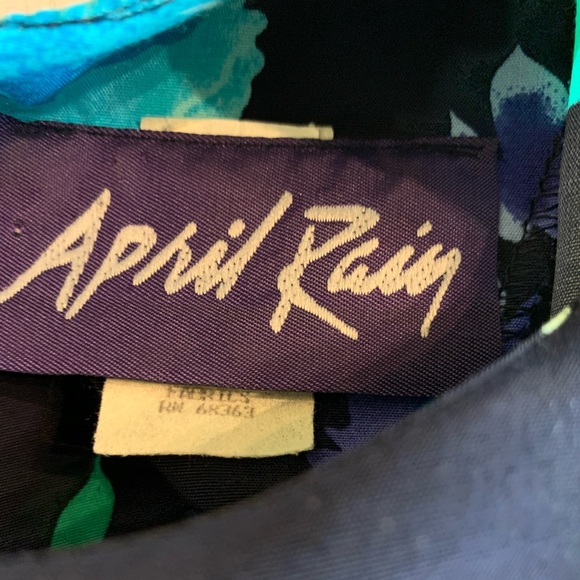 VTG April Rain Size 10 Floral Print Dress - Picture 6 of 8